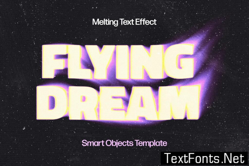 Blurry Flowing Text Effect RPDCS4E