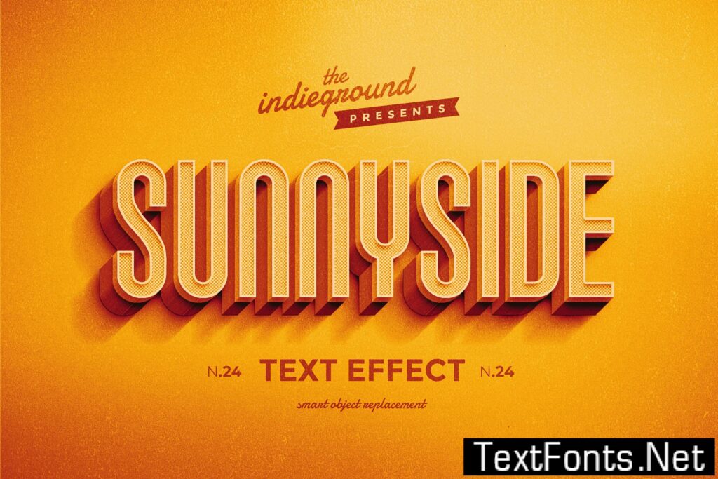 Retro Vintage Text Effect N.24 P8VXCBT