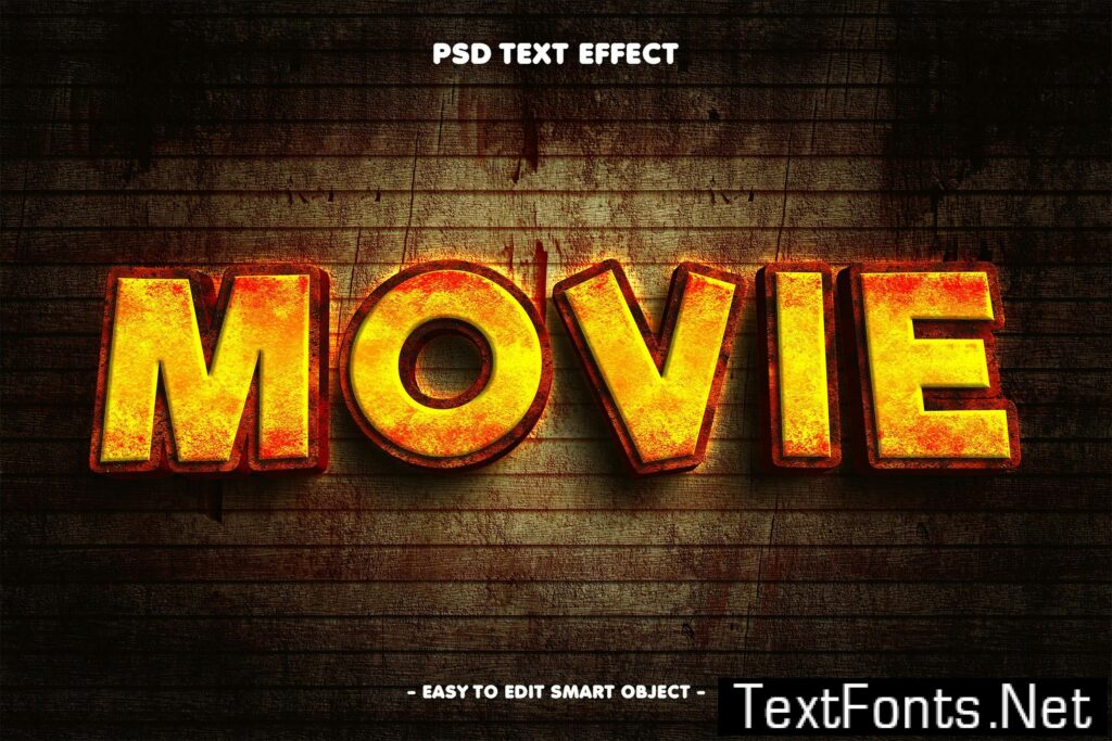 Movie Comic Style Editable Text Effect 872L88R