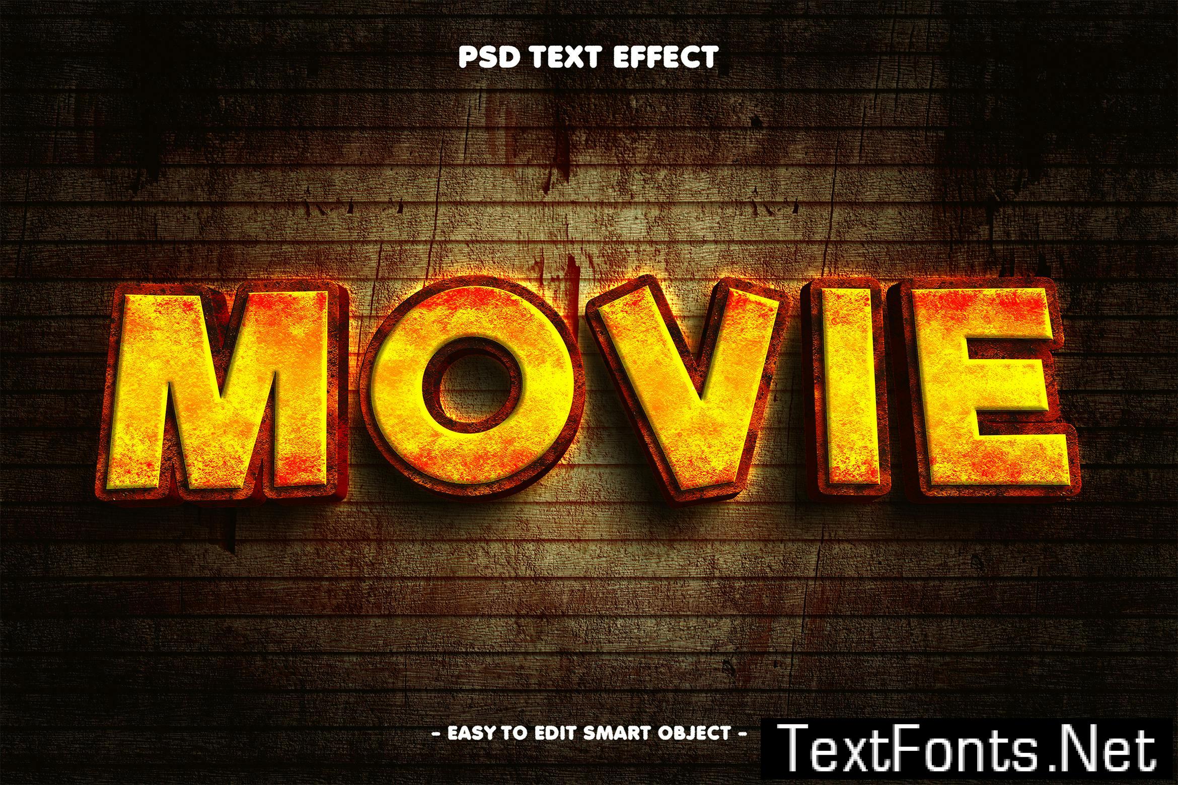 Movie Comic Style Editable Text Effect 872L88R