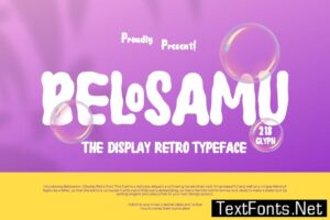 Belosamu – Dipslay Retro Font J4PAXWS