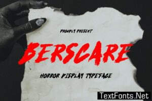 Berscare – Horror Font 78SLXKA