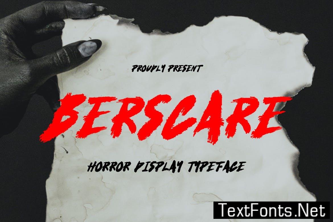 Berscare – Horror Font 78SLXKA