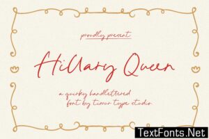 Hillary Queen – Quirky Handlettered Font TT ZWRVAPJ