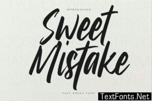 Sweet Mistake – Fast Brush Font 2Q9AJJX