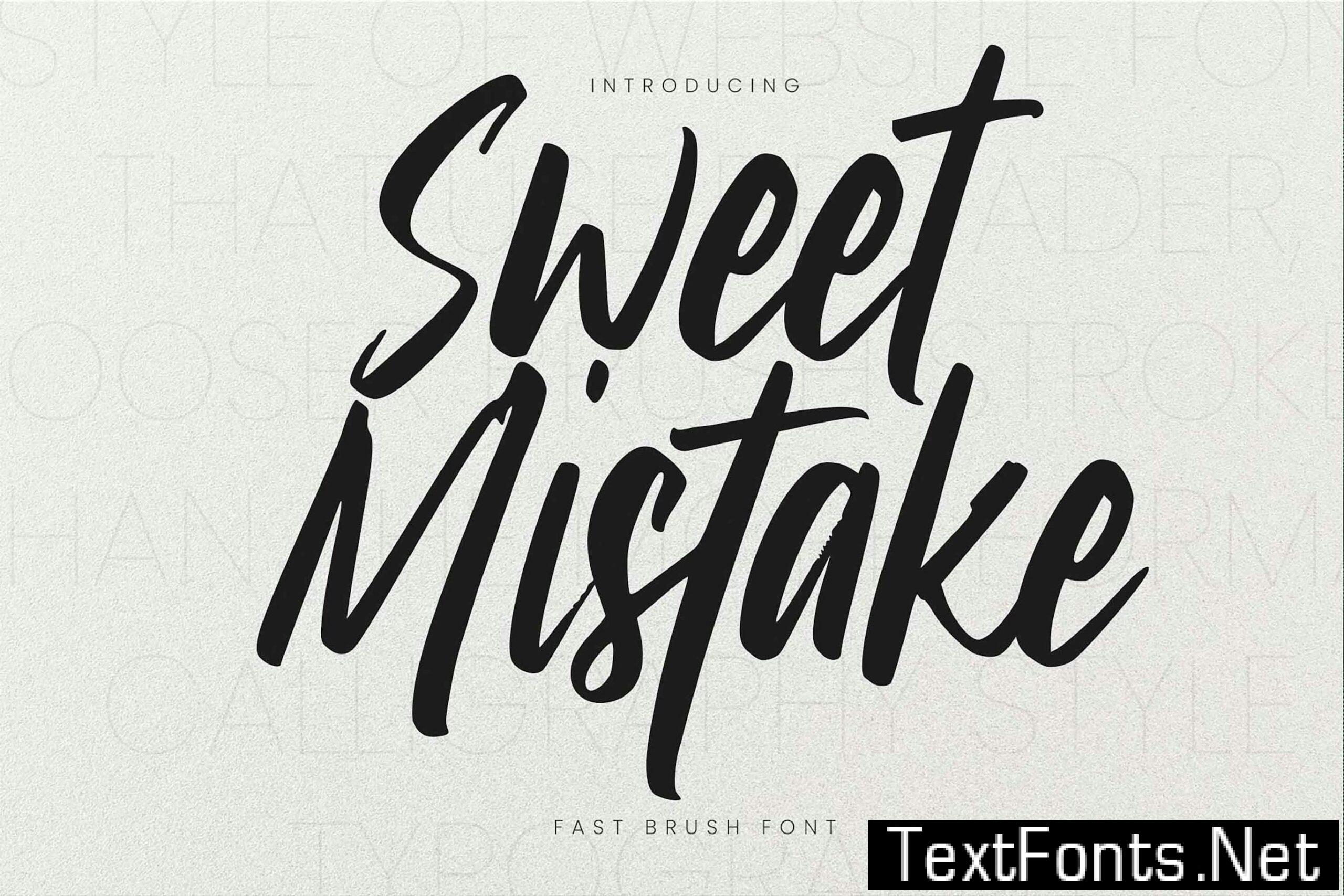 Sweet Mistake – Fast Brush Font 2Q9AJJX
