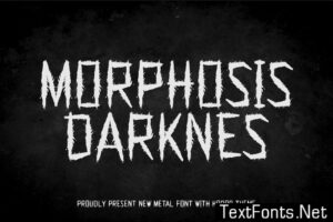 Morphosis Darknes – Black Metal Font 7RGLYUD