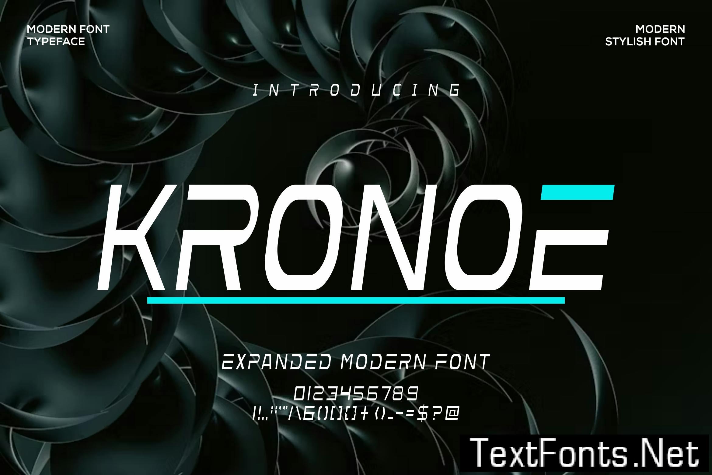 Kronoe Font BZSFJHG