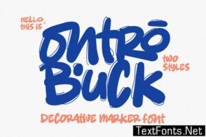 Ontro Buck – Decorative Marker Font 5UKUQ6E