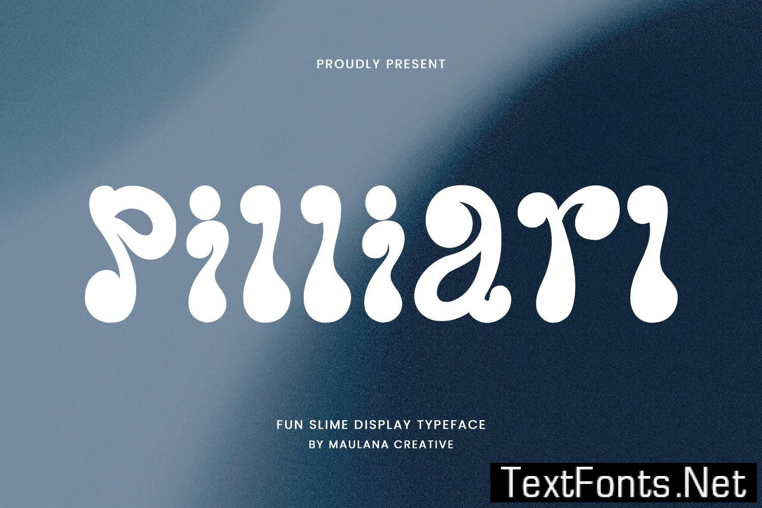 Pilliarl Fun Slime Display Font SGXVY53