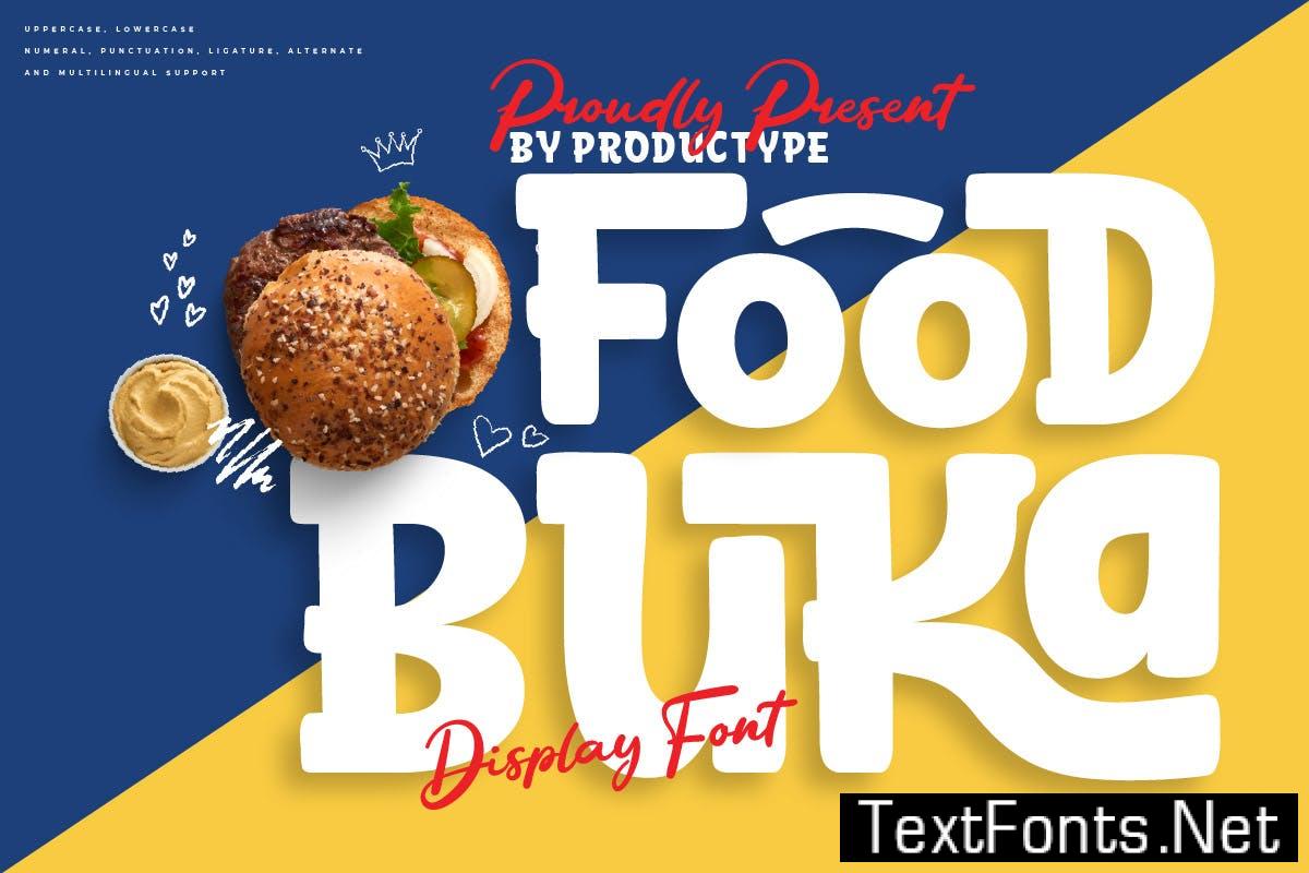 Food Buka – Display Font 547457P