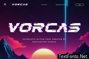 Vorcas Glitch Font DW8E79U