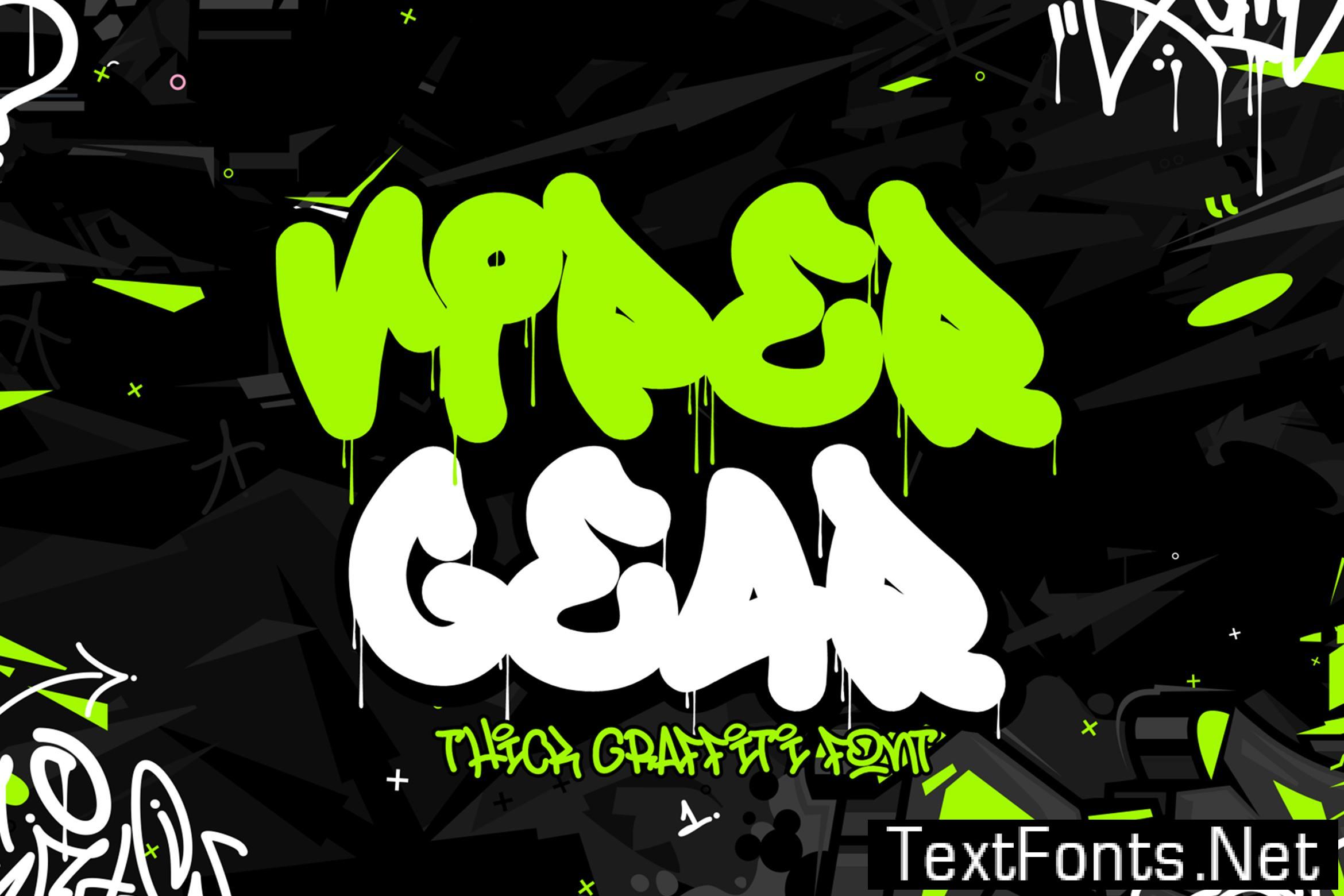 Viper Gear – Thick Graffiti Font K7EGKFV