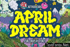 April Dream – Fun Display Font X5U283H