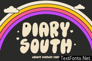 Diary South – Groovy Display Font DCQJZ5Z