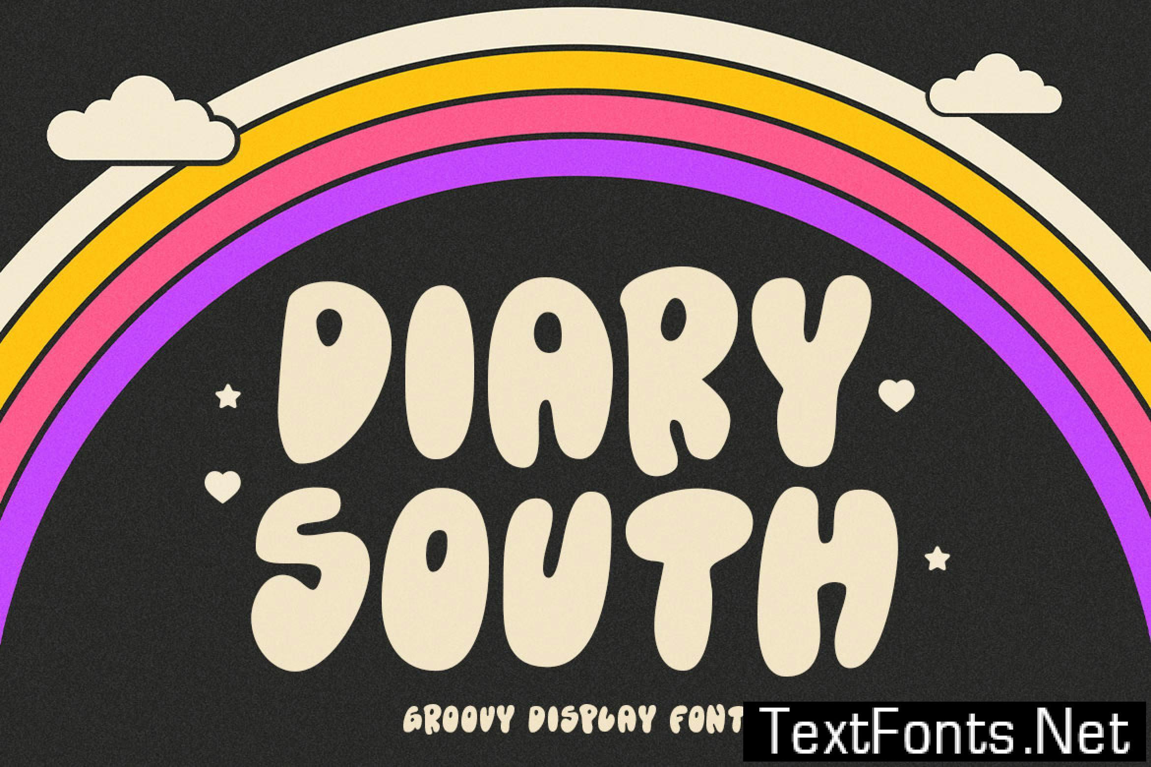 Diary South – Groovy Display Font DCQJZ5Z