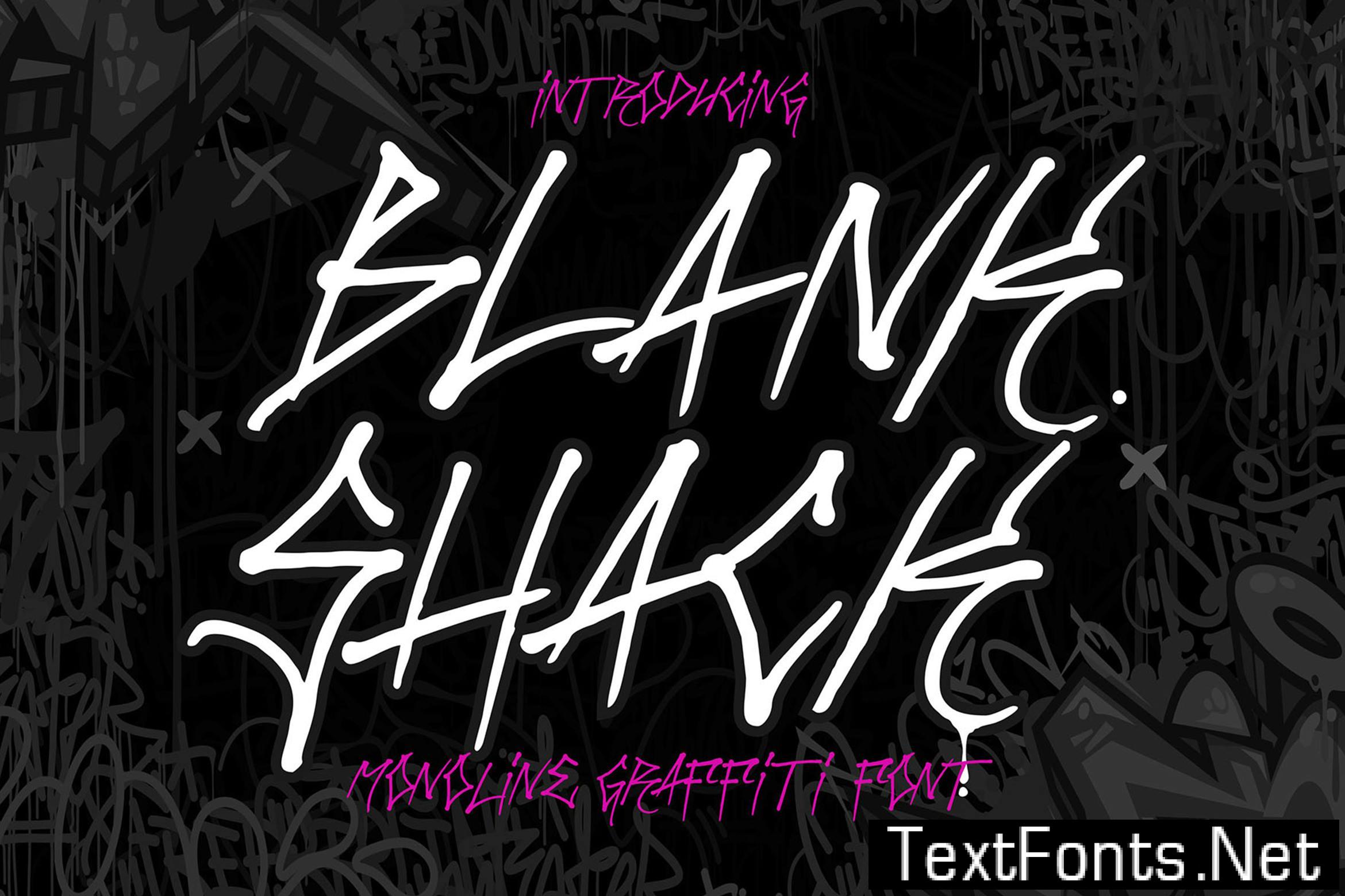Black Shack – Monoline Graffiti Font BWNXPMX