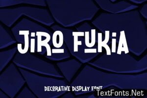 Jiro Fukia – Decorative Display Font 42APPCT