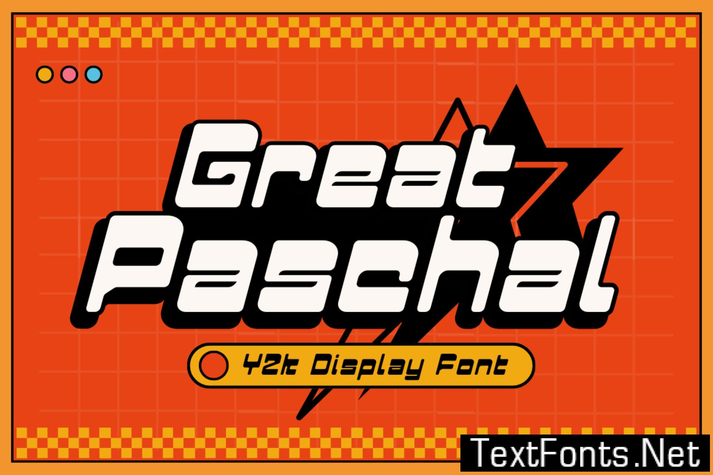 Great Paschal – Y2k Display Font WYHRXKR