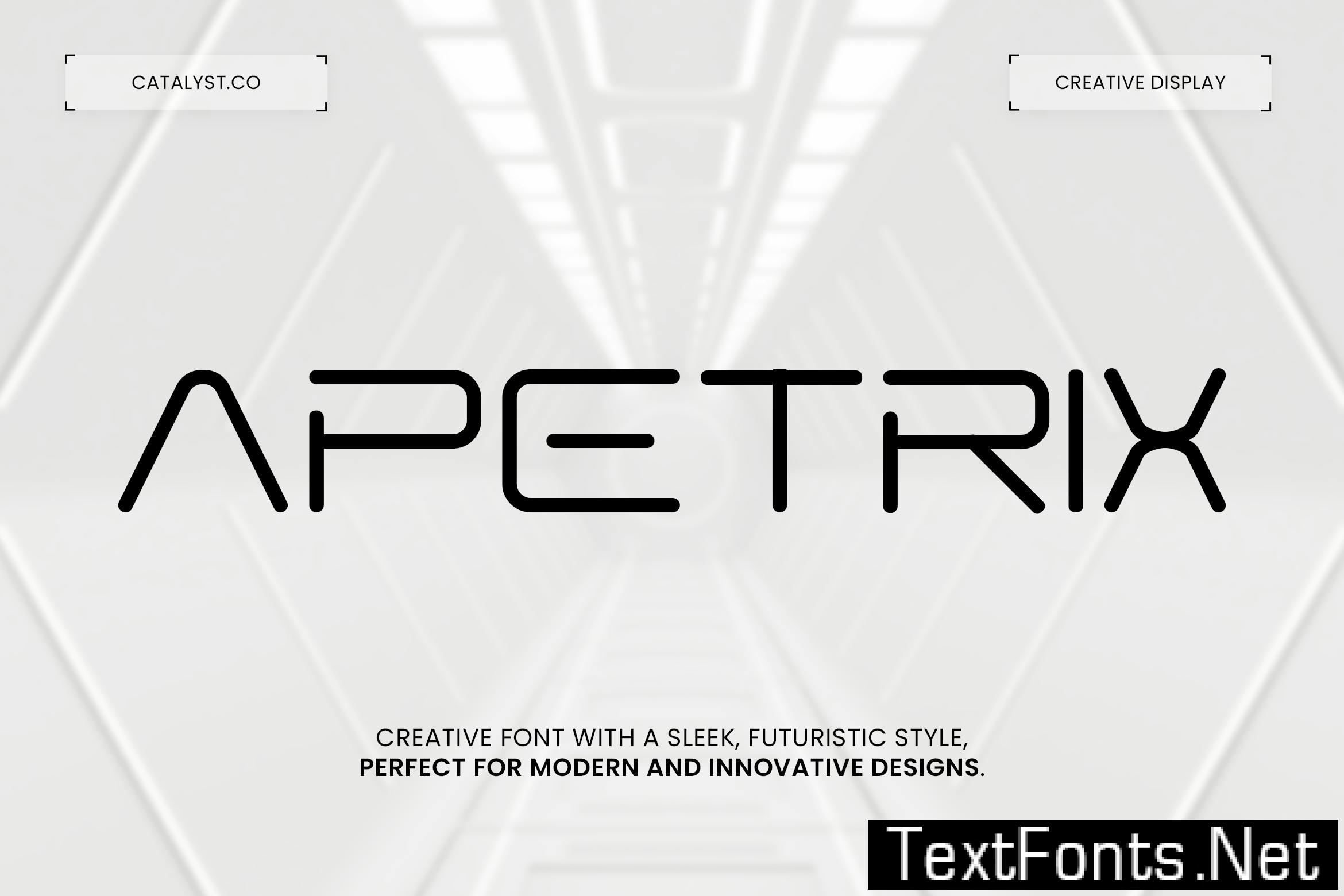 Apetrix Futuristic Display Font BFYBUVJ