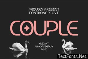 Couple – Elegant All Caps Display Font 83UD85G