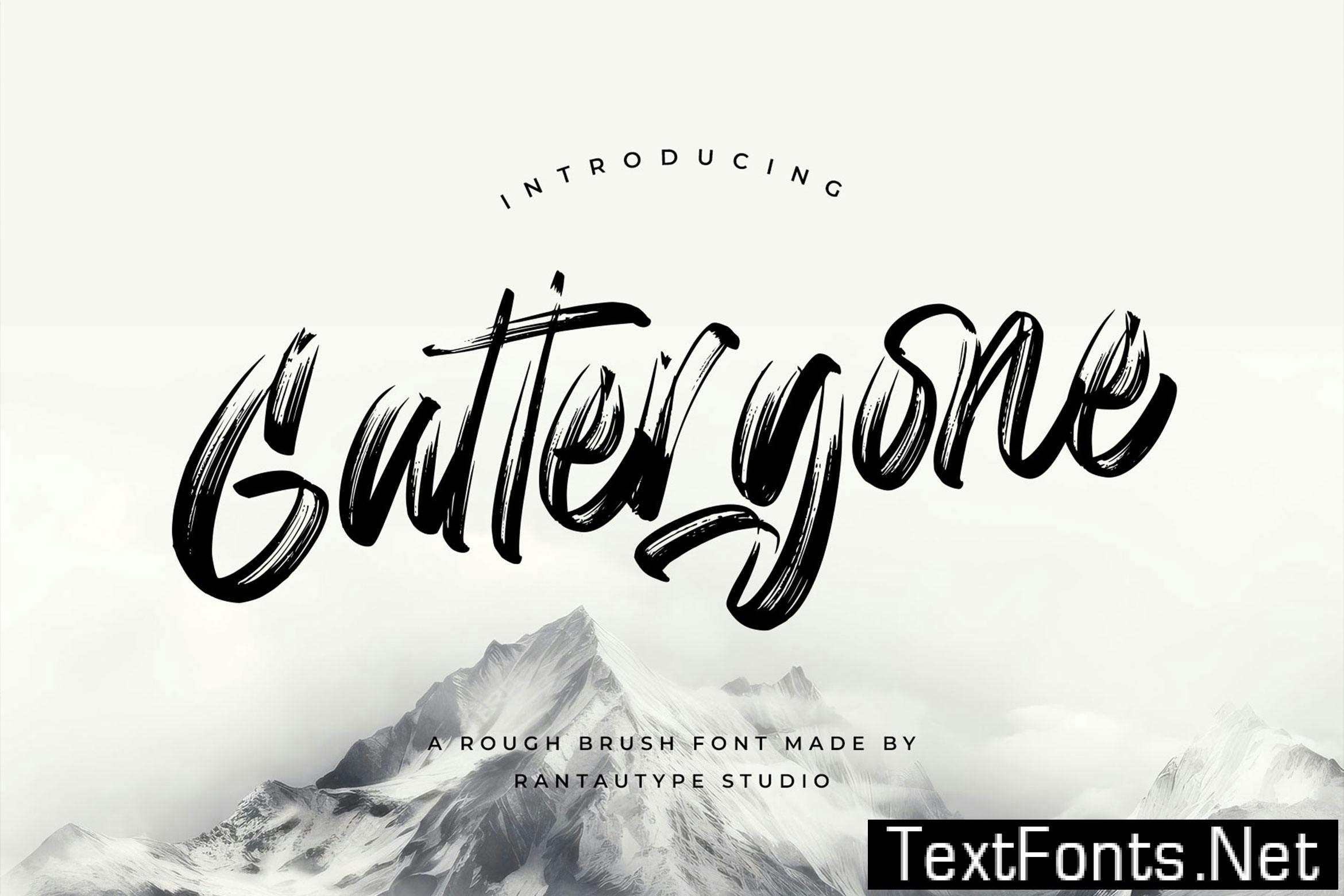 Gattergone Rough Brush Font 6QKMXFT