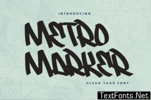 Metro Marker – Clean Tags Font QVM4Q89