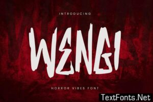 Wengi – Horror Vibes Font VUKXGBU