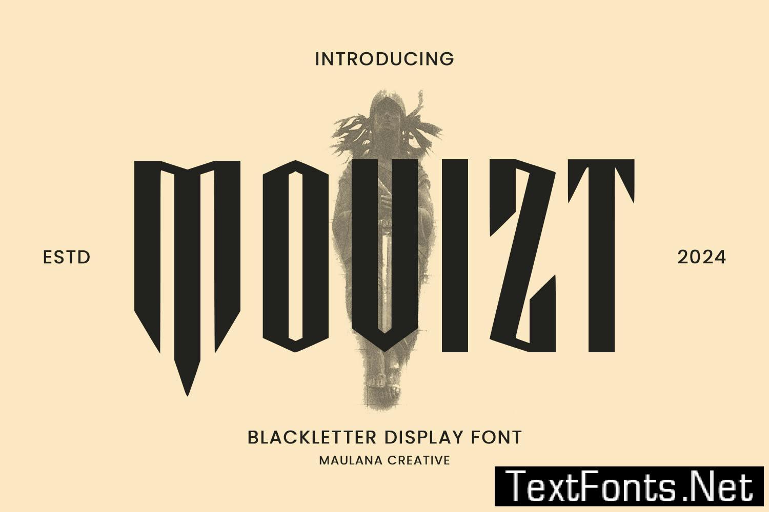 Movizt Blackletter Display Font MFA5HYS