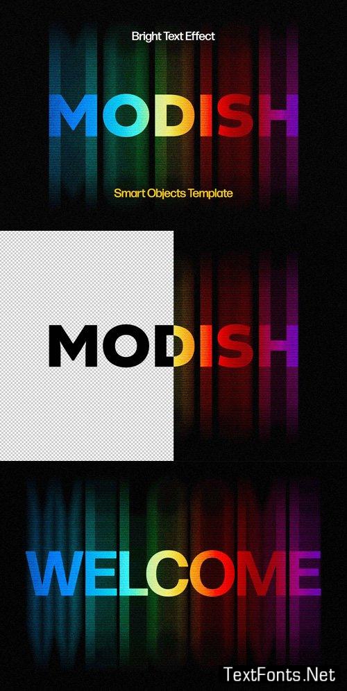 Modish – Bright Text Effect for Photoshop