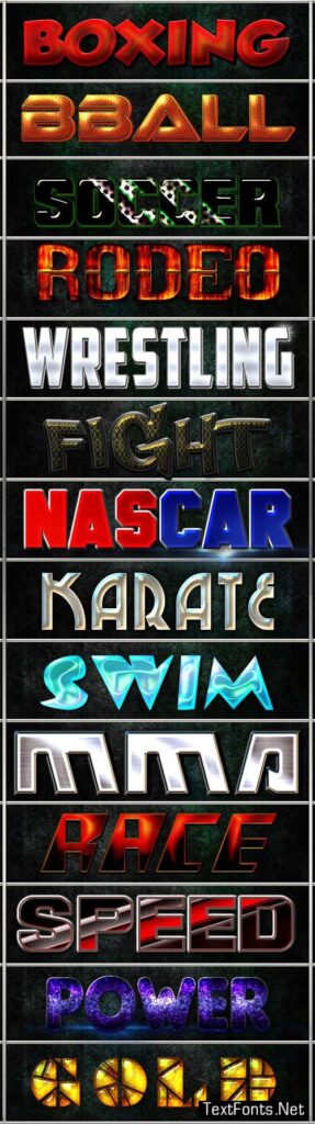 30+ Text Style Effects for Photoshop