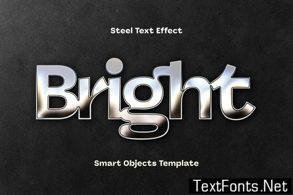 Bright Steel Text Effect JURG5J8