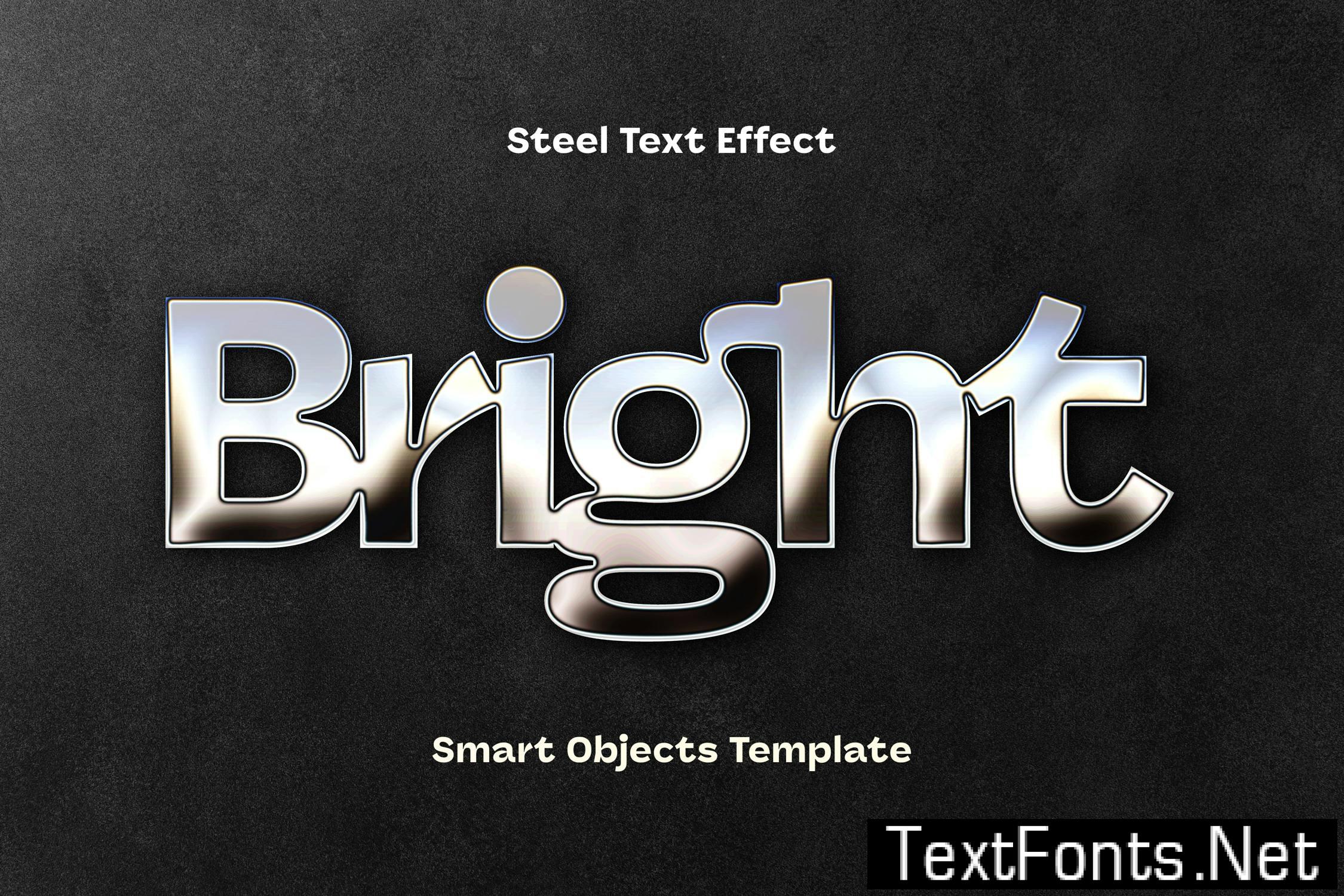Bright Steel Text Effect JURG5J8