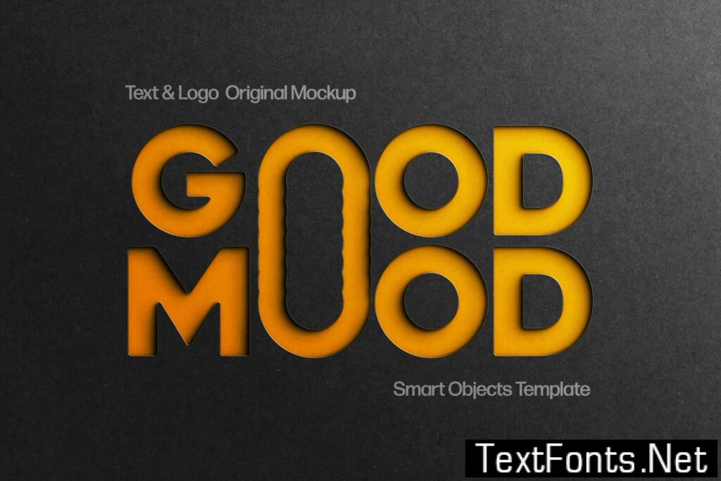 Gradient Cut Out Text & Logo Effect AXBS68L