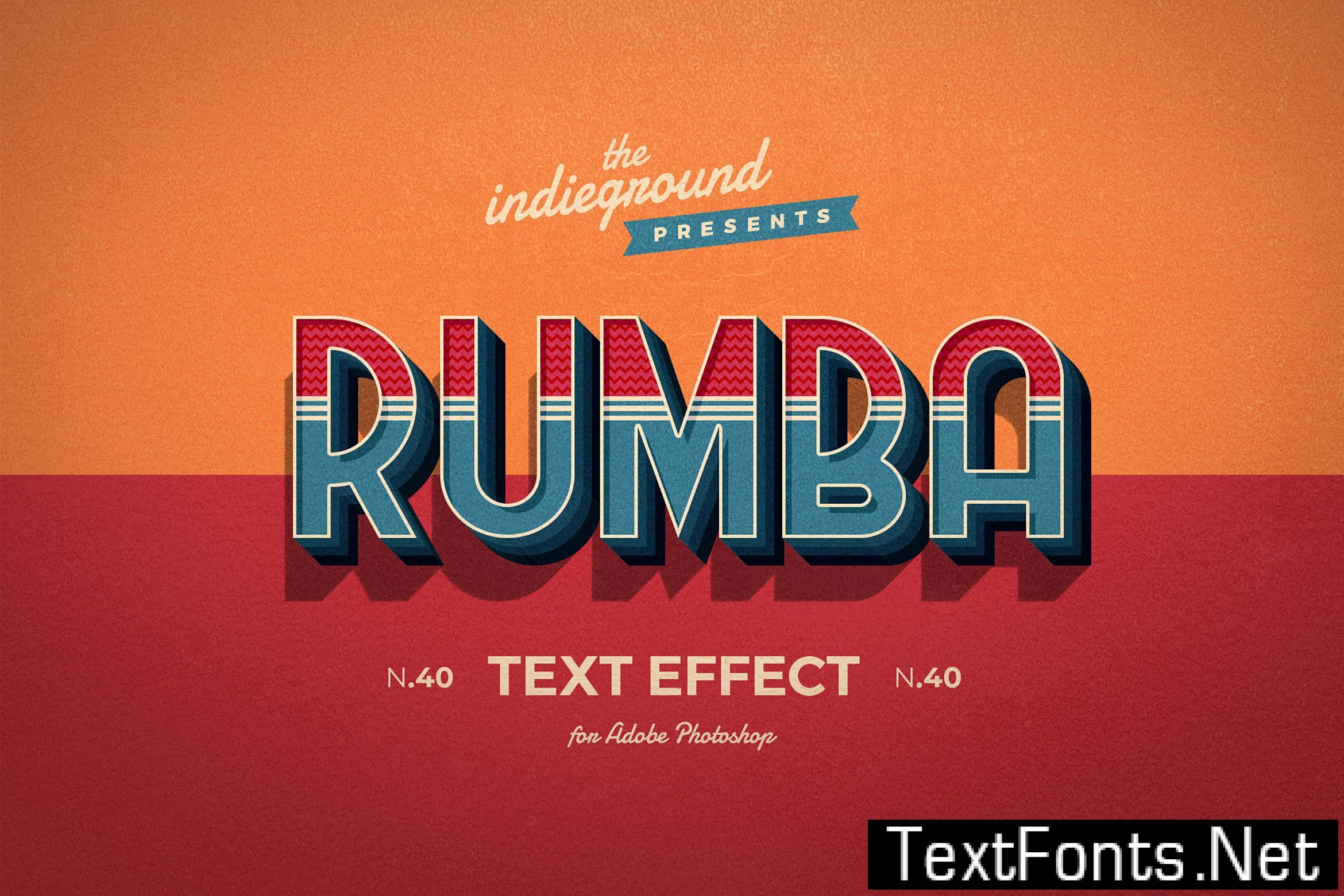 Retro Vintage Text Effect N.40 2DN6W37