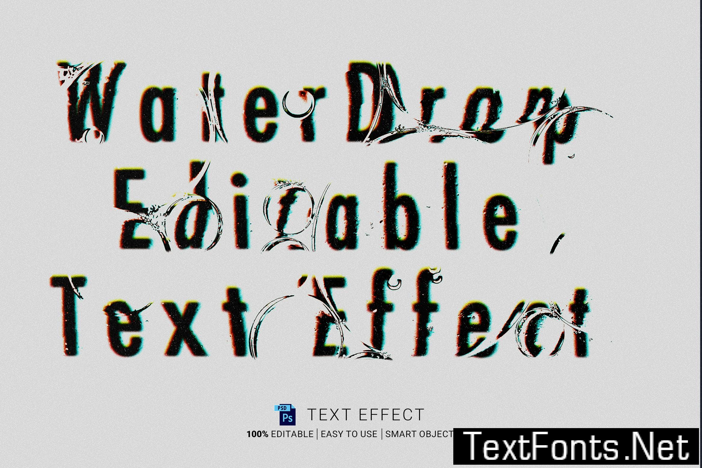 WaterDrop Text Effect QPDKW88