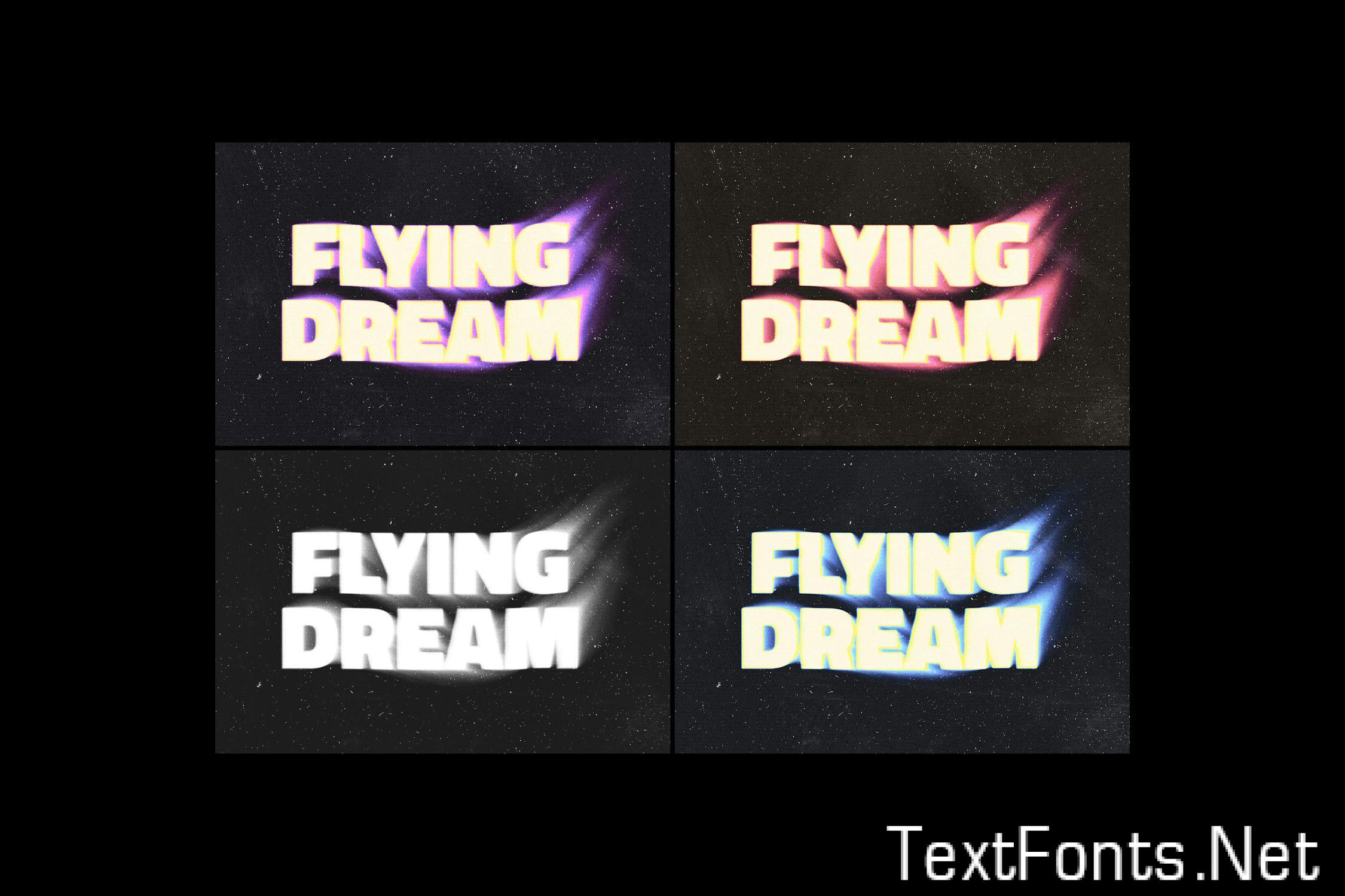 Blurry Flowing Text Effect RPDCS4E