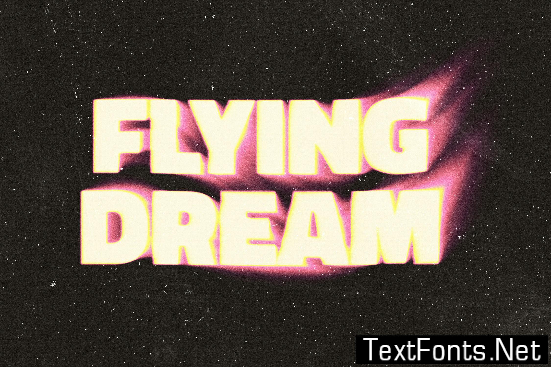 Blurry Flowing Text Effect RPDCS4E