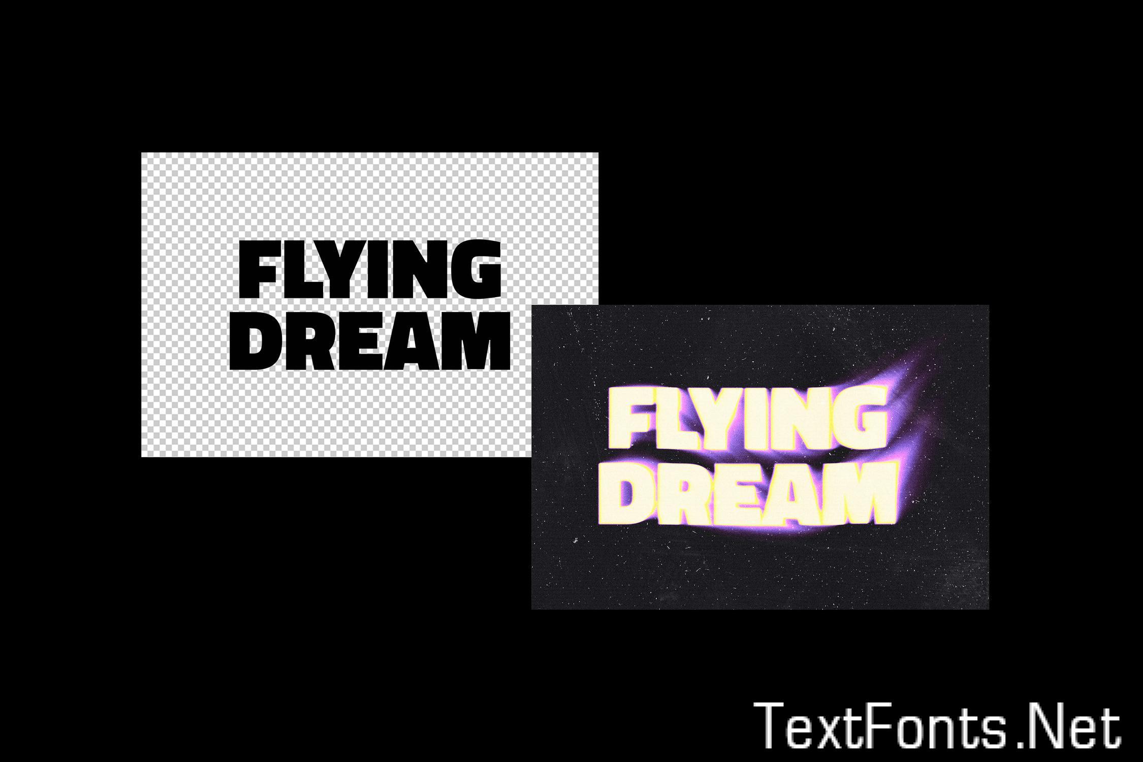 Blurry Flowing Text Effect RPDCS4E