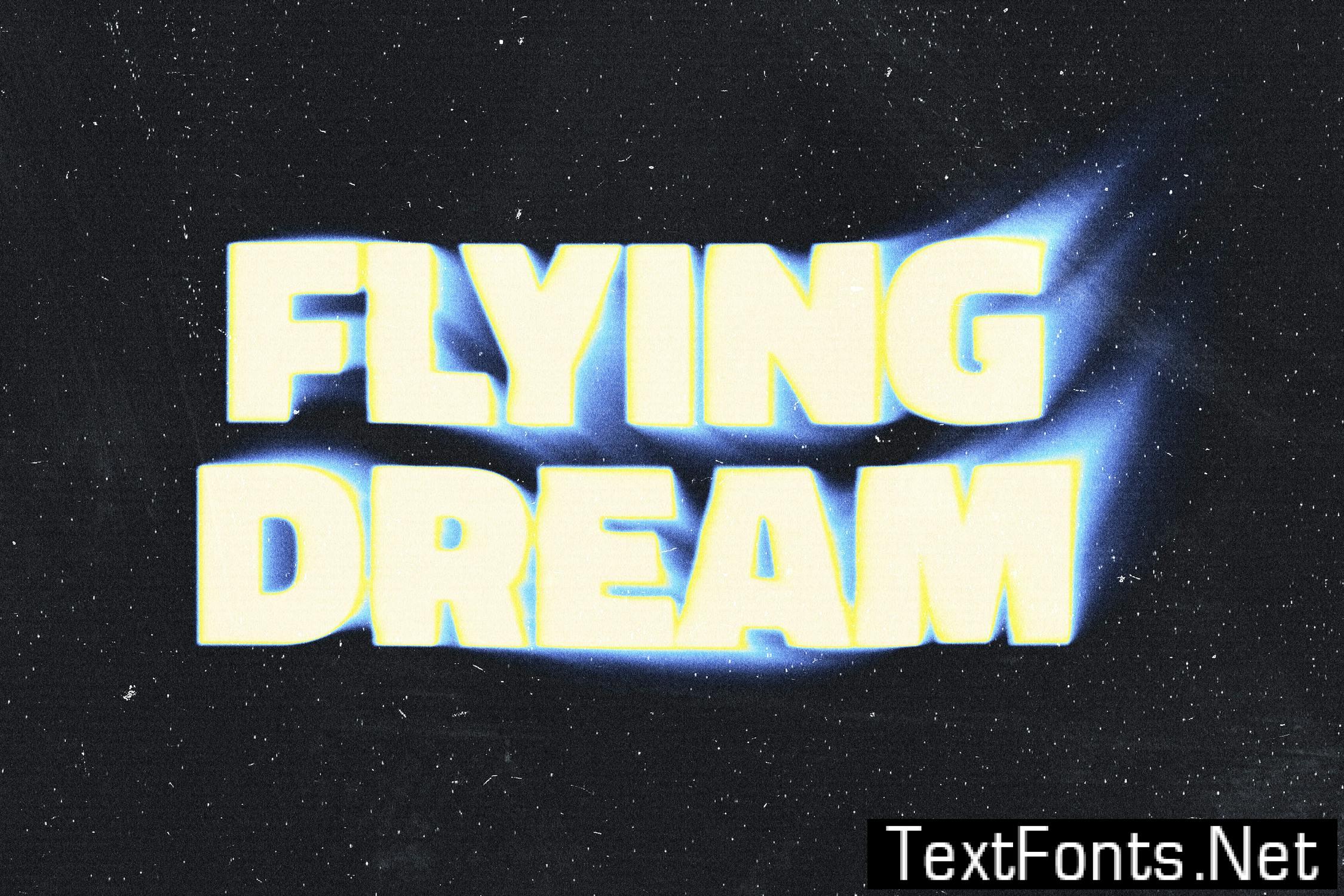 Blurry Flowing Text Effect RPDCS4E