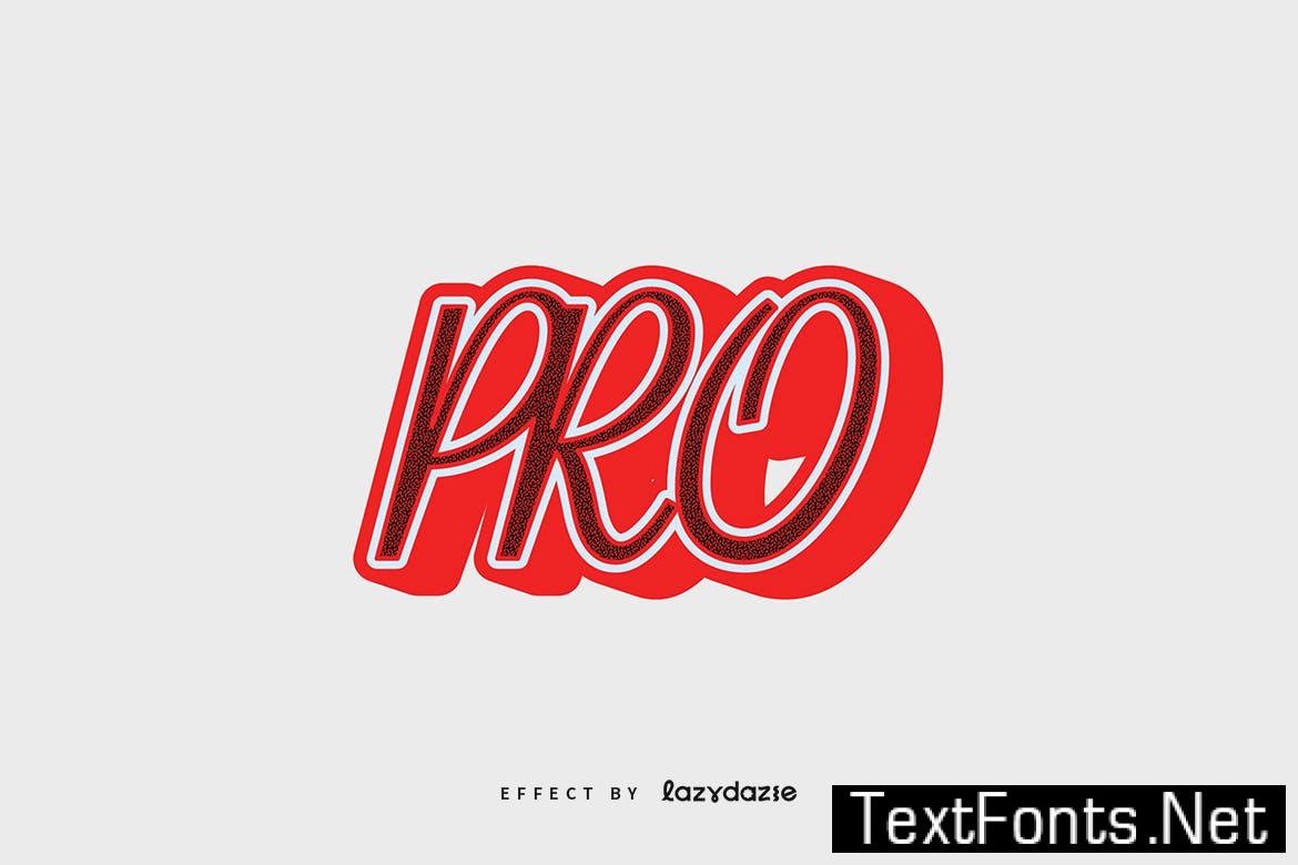 Bold Red Vector Text Effect Mockup NBPPMLT