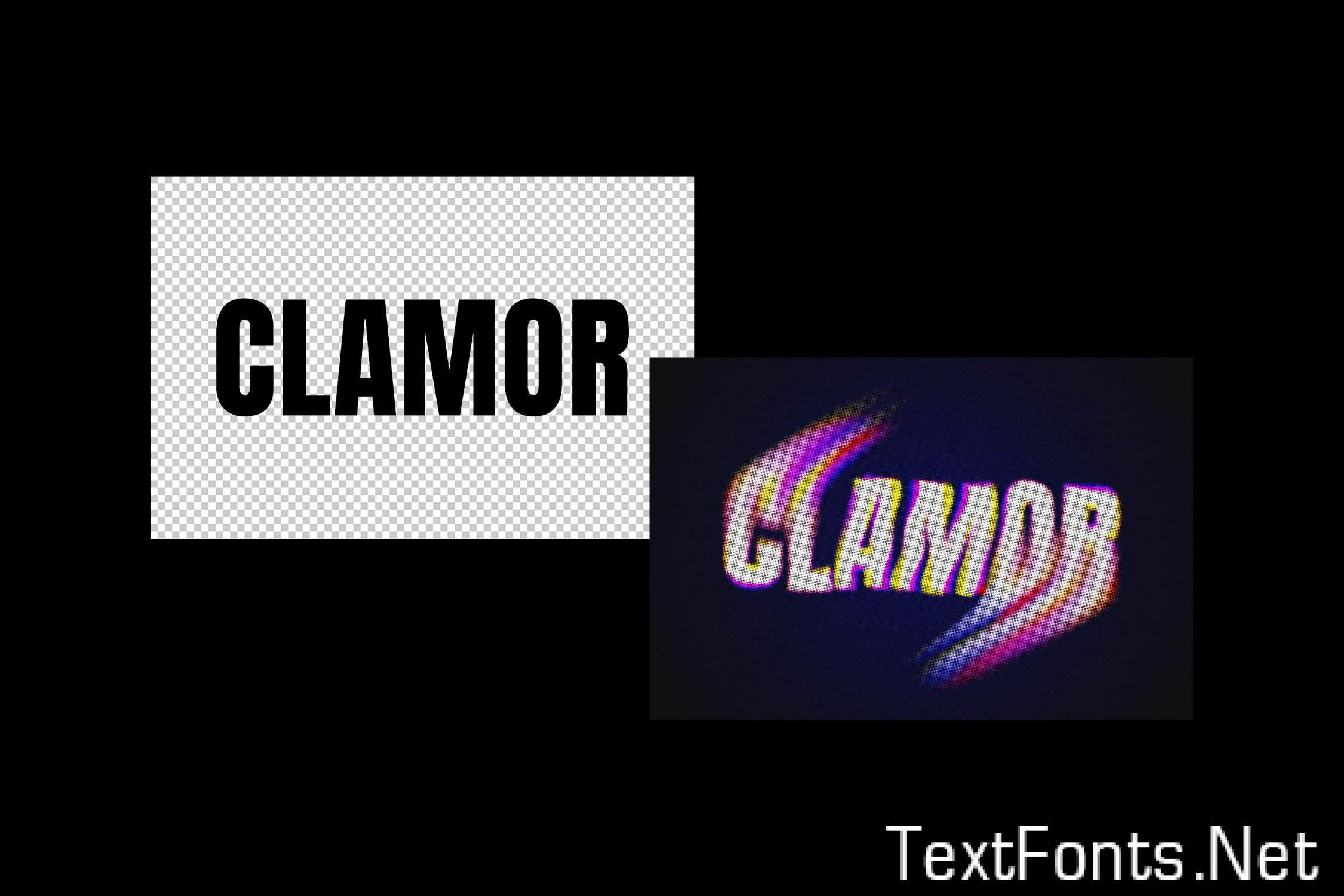 CRT Screen Distortion Text Effect CBRR599