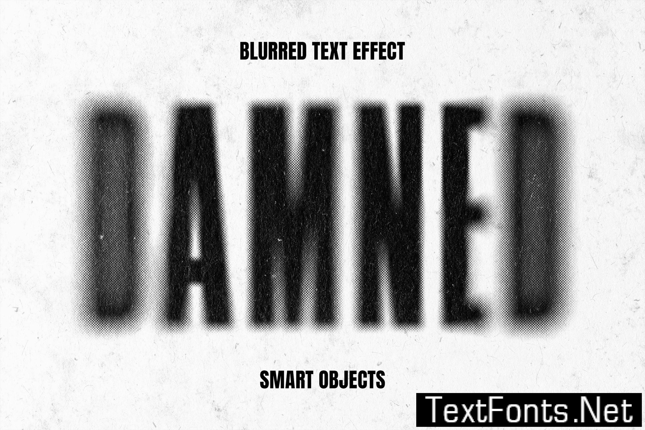 Dust Blurred Halftone Text Effect 8C4WFMW