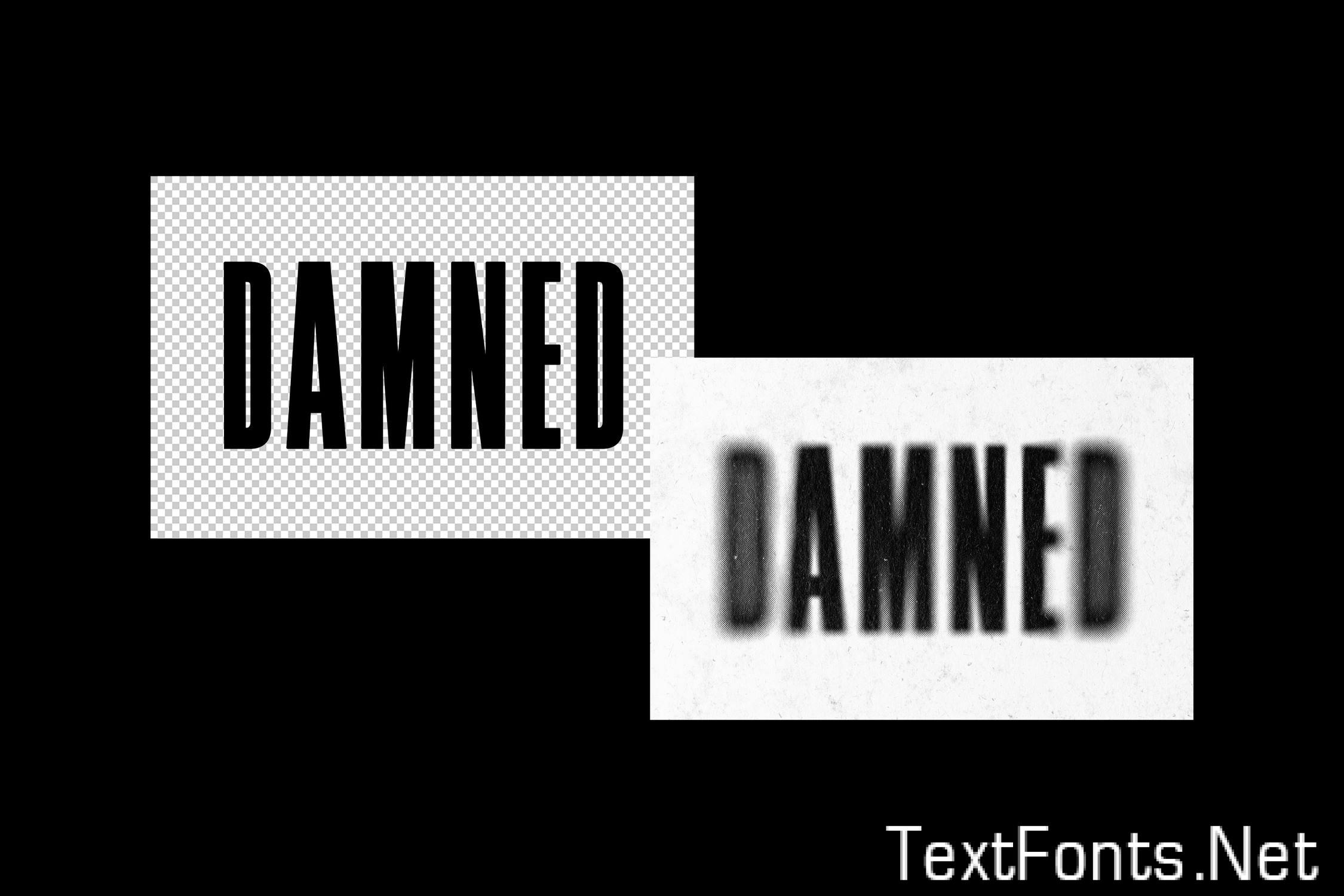 Dust Blurred Halftone Text Effect 8C4WFMW