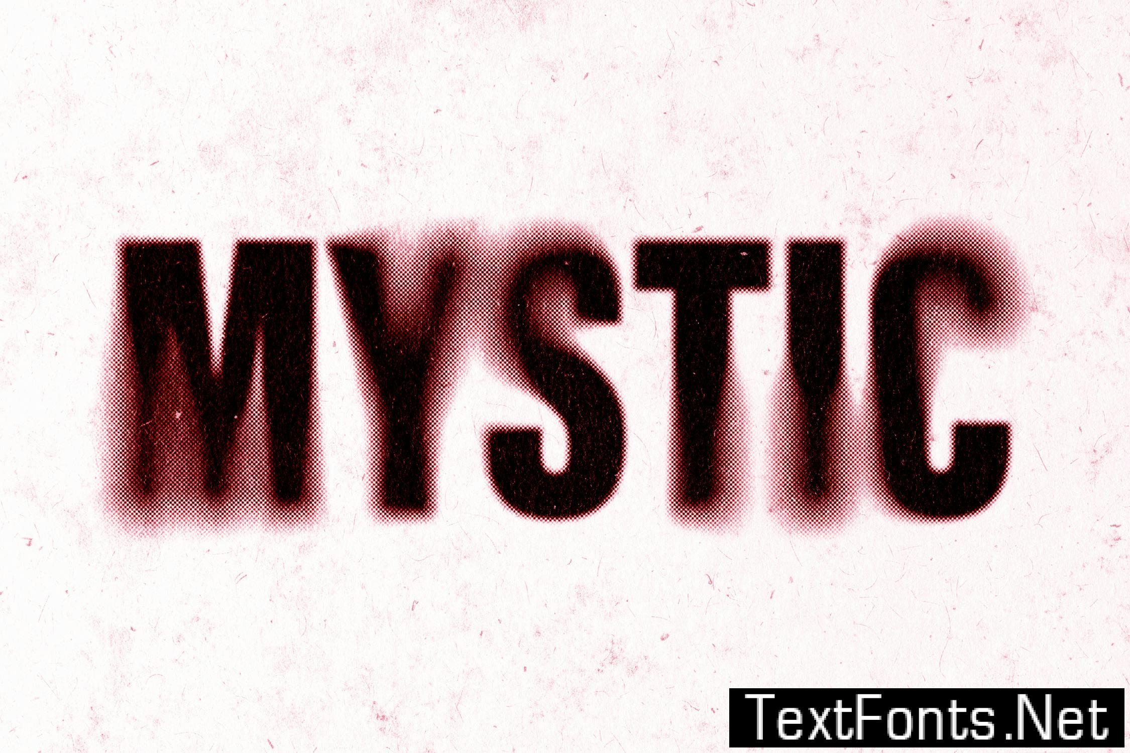 Dust Blurred Halftone Text Effect 8C4WFMW