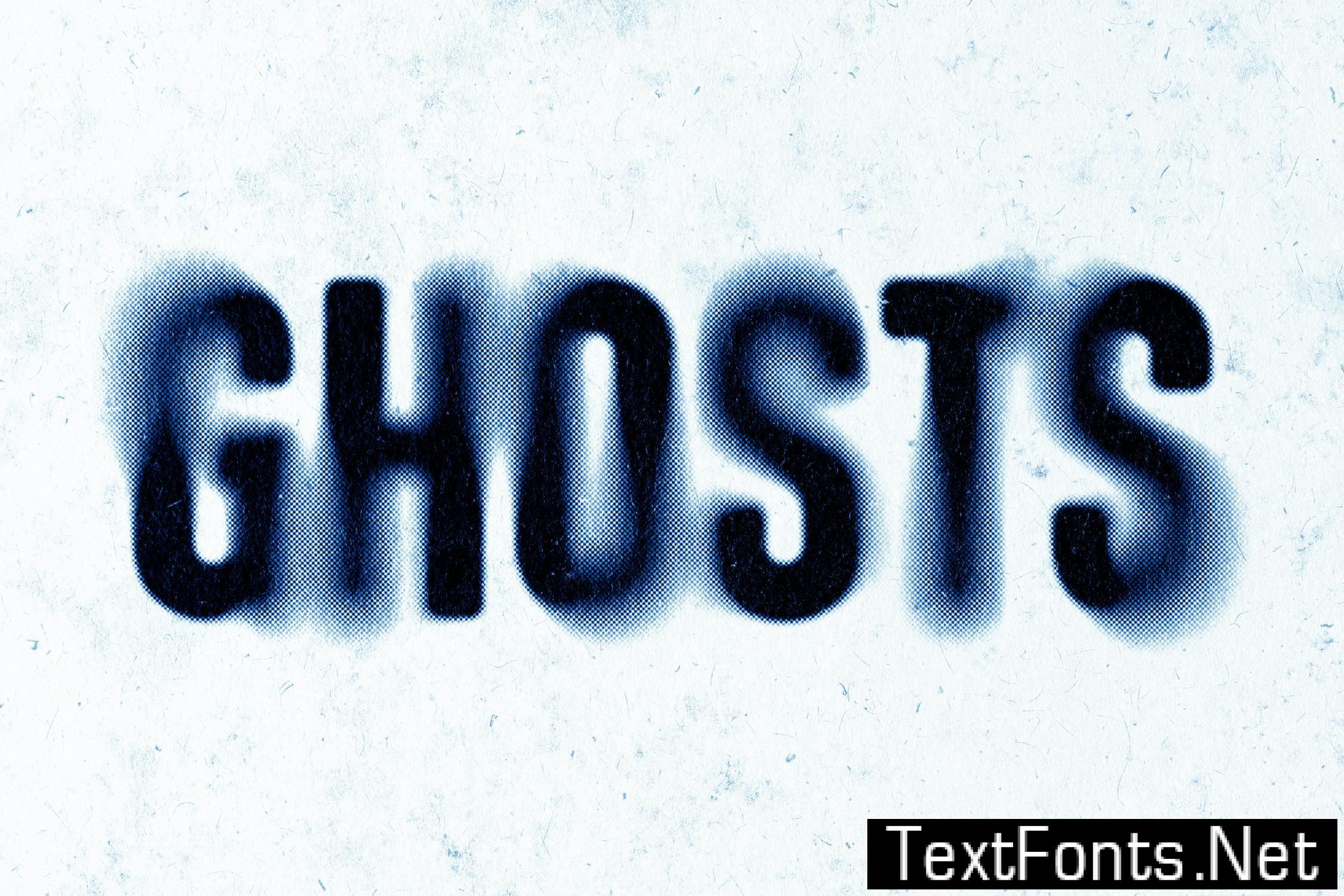 Dust Blurred Halftone Text Effect 8C4WFMW