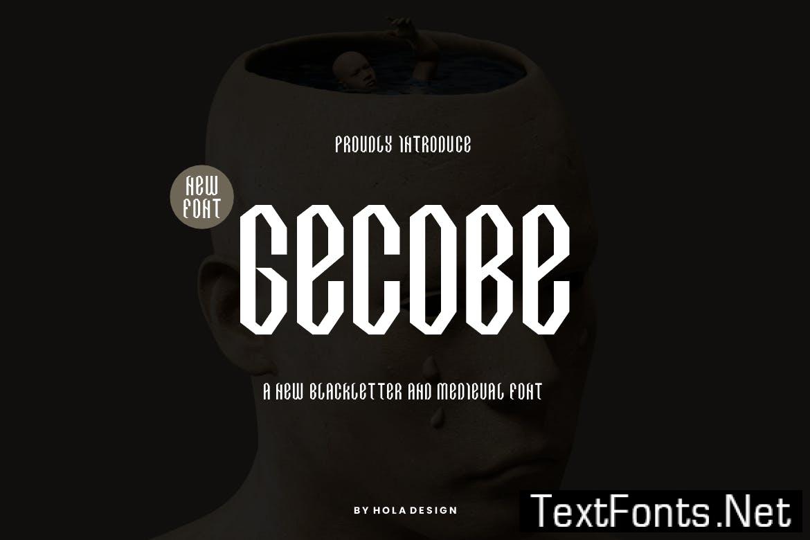 Gecobe BlackLetter Font X2QRX68