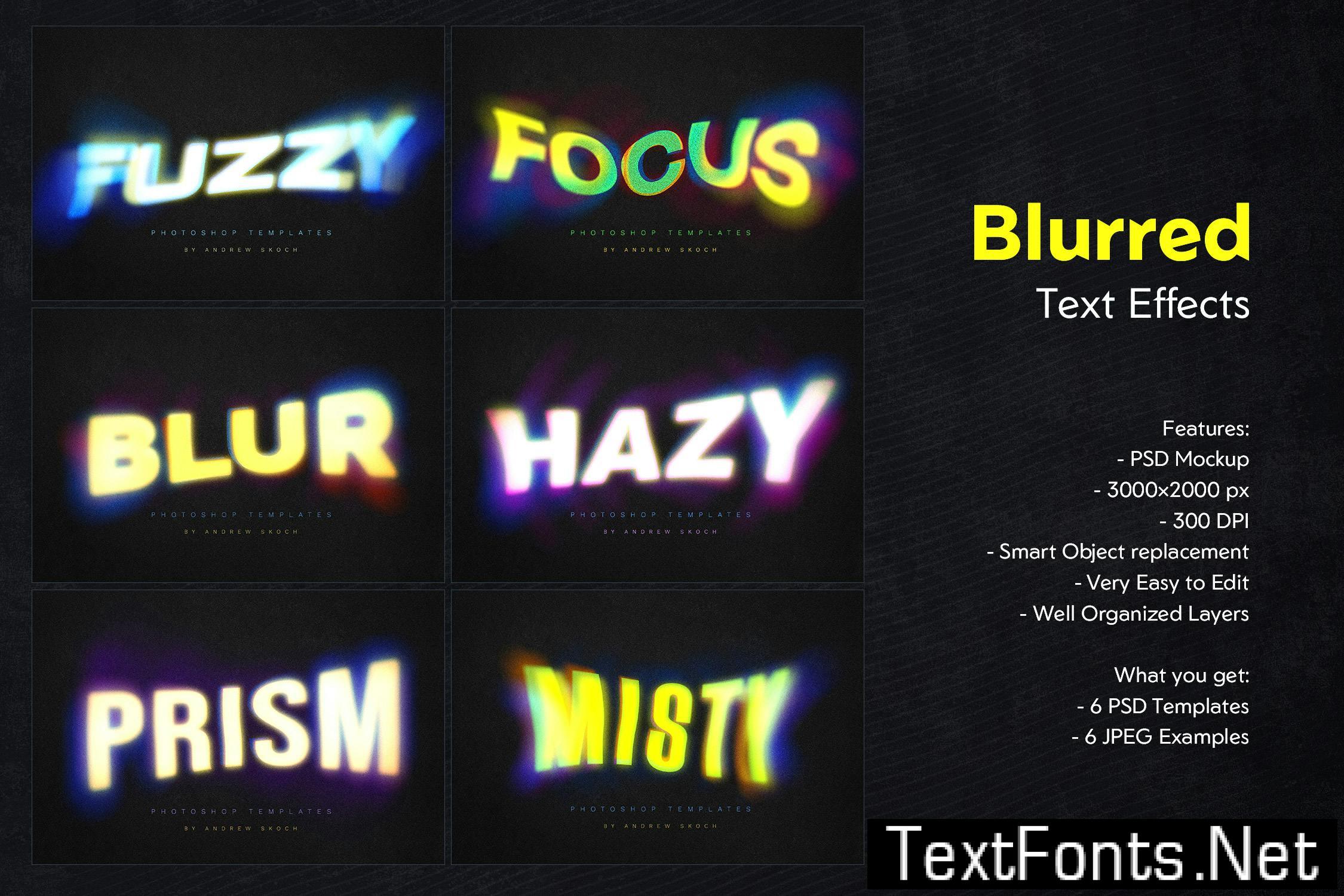 Gradient Blurred Text Effect HWARGJ2