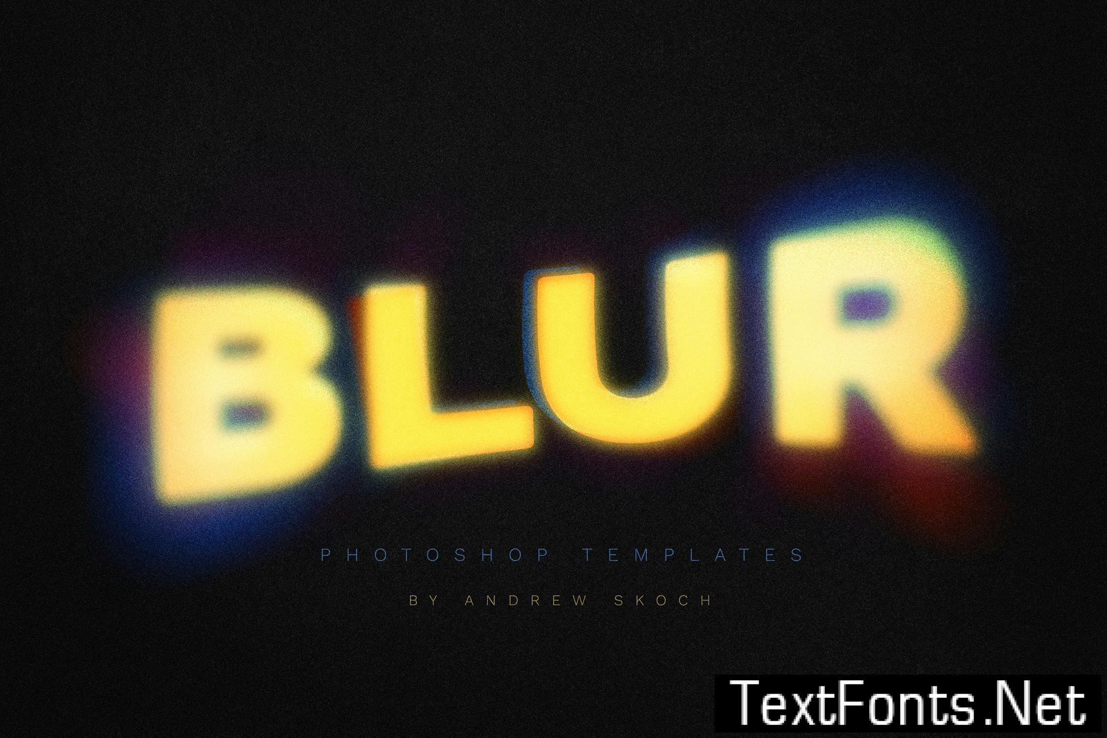 Gradient Blurred Text Effect HWARGJ2