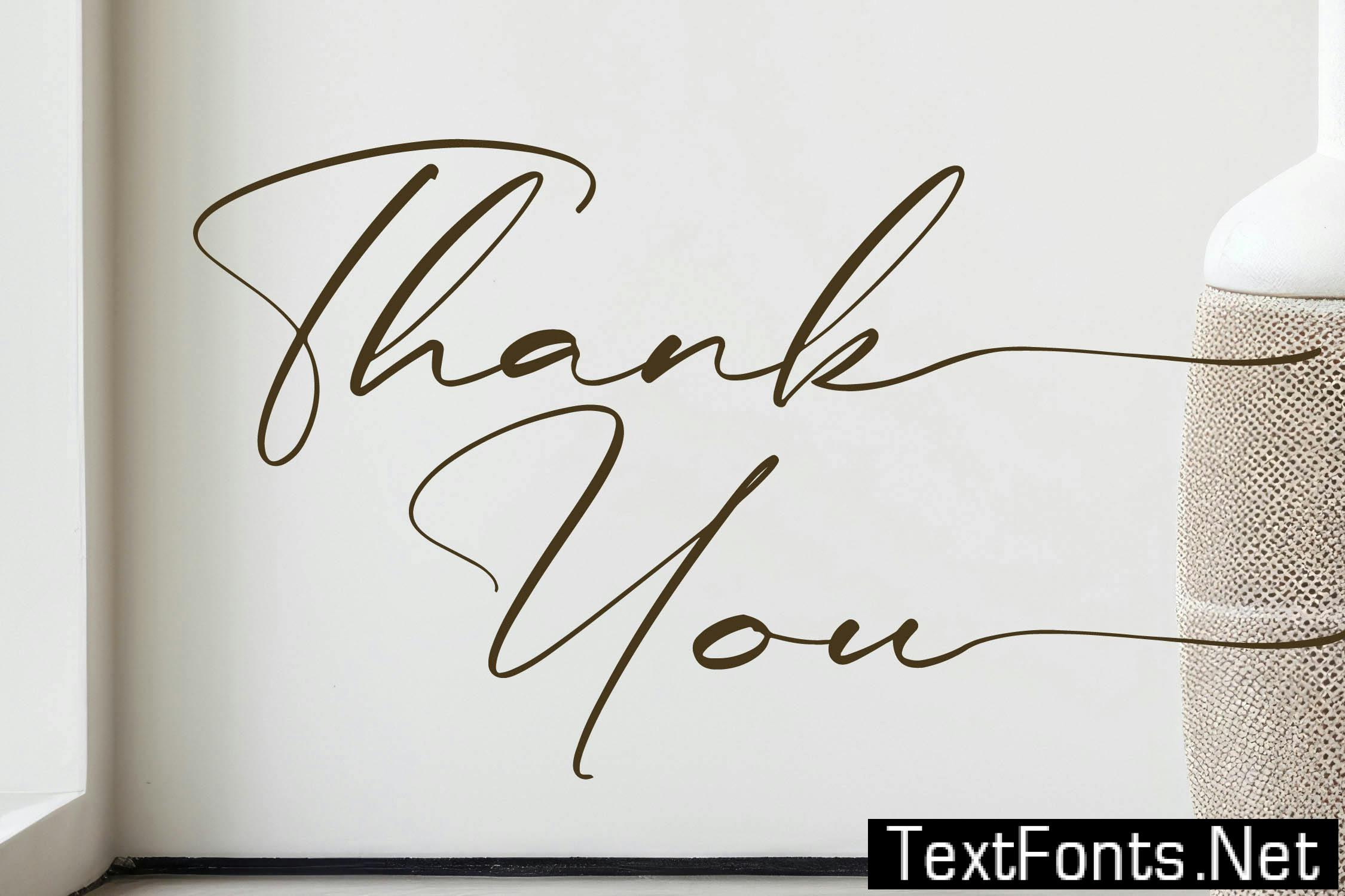 Rulligedro Modern Calligraphy Script J7HSCYW
